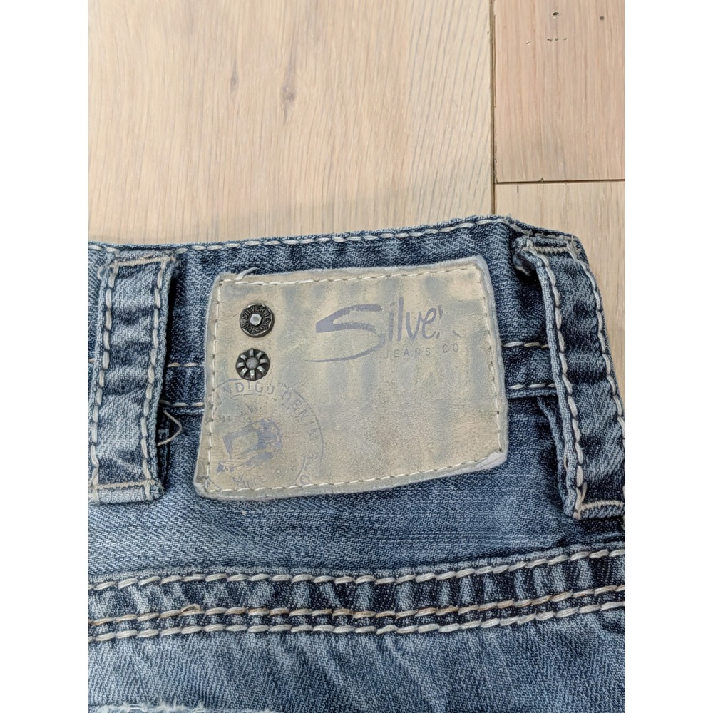 Silver Jeans Gordie Men's Relaxed Dostre Straight Jeans | 34x32 | Y2K - Picture 13 of 15